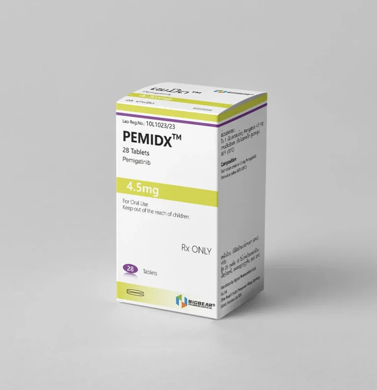 PEMIDX Pemigatinib 4.5mg package