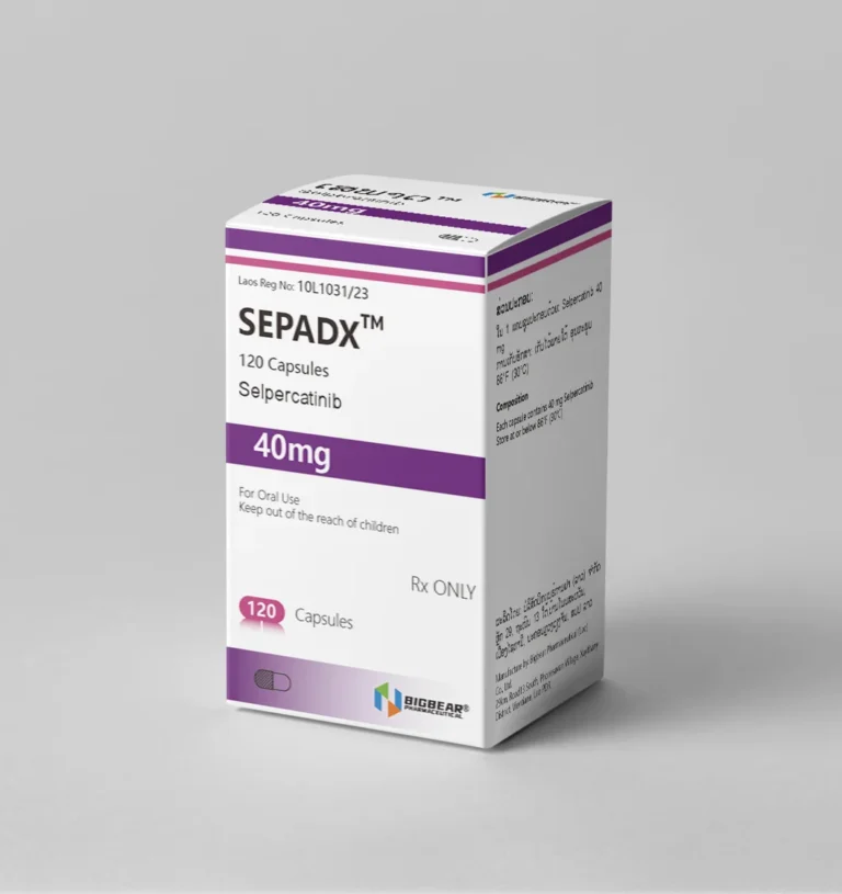 SEPADX Selpercatinib 40mg package