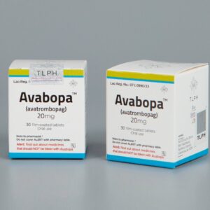 Avabopa avatrombopag as shown on package package