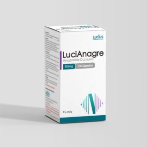LuciAnagre Anagrelide 0.5mg package