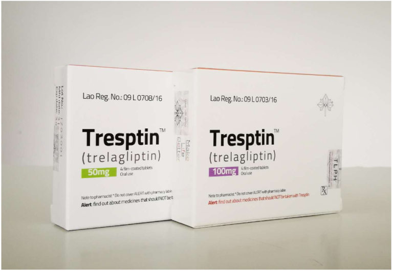 Tresptin TRELAGLIPTIN 100MG package