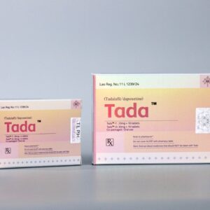 Tadalafil as shown on package package