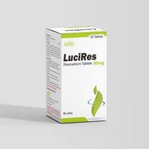 LuciRes Resmetirom 80mg package